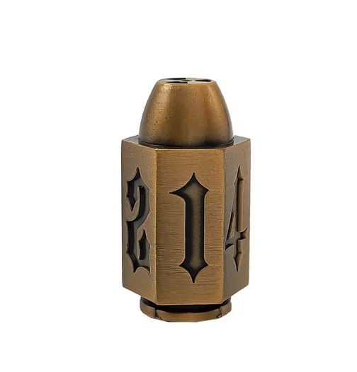 6-sided die in the shape of a pistol bullet, Bullet dice