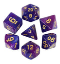 Set of 7 "Galaxy" dice for board games