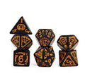 Set of 7 "Halloween" dice for board games