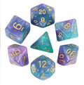 Set of 7 "Milky Way" dice for board games