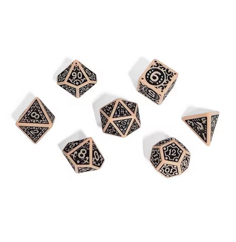 Set de 7 dés "Vintage " pour jeu de plateau